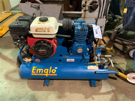 View Item in Catalog Lot #300p. . Emglo air compressor